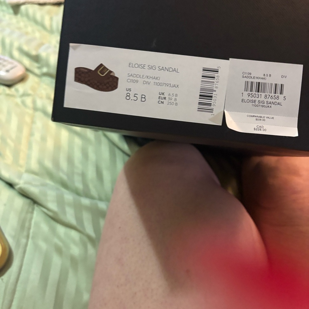 Coach Women's Brown Patterned platform - Picture 3 of 5